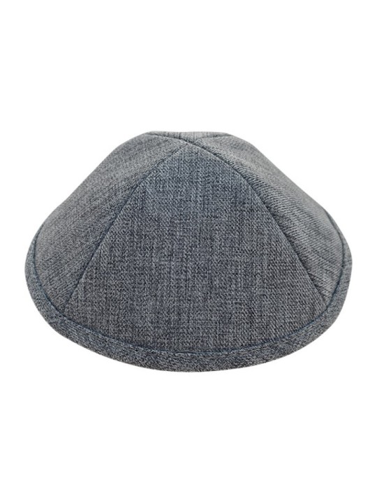 Kippa en tissu gris foncé | Kippa en lin
