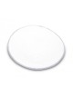 Kippa en coton tricoté à la main blanc uni avec gris B... | Kippa tricotée
