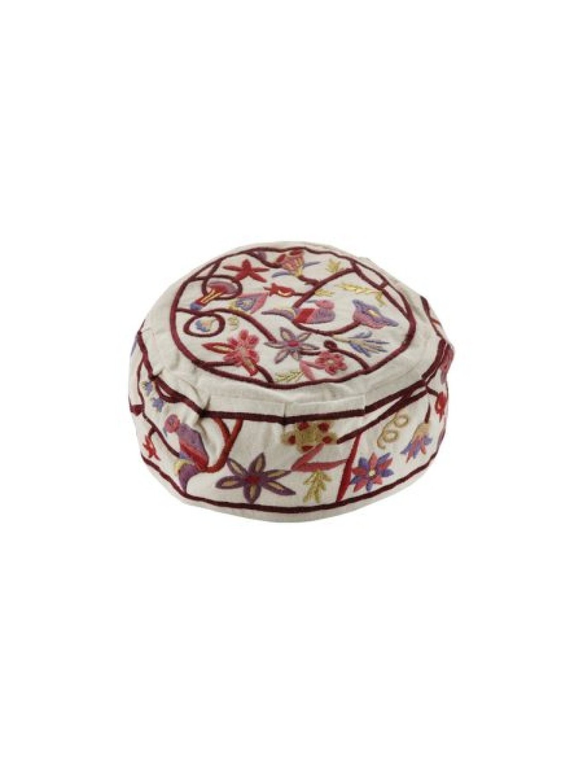 Yair Emanuel Embroidered Bucharian Hat K... | Kippot & Hats by Emanuel