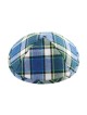 Kippa en tissu bleu à carreaux | Kippa en tissu