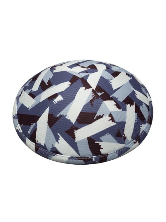 Tissu de conception de pinceau animé Kippah Yarmulke | Kippa en tissu