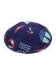 Tissu plat pour enfants bleu et rouge avec motif voilier... | Kippa en tissu