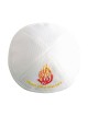 Ma flamme Ha Esh Sheli Breslev Kippa en tissu blanc | Kippa en tissu