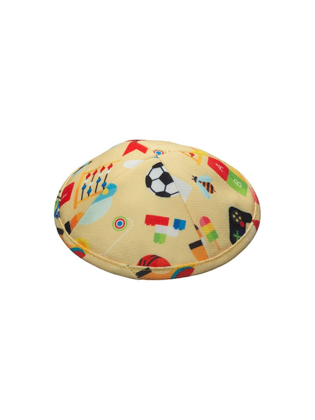 Kippa en tissu design plat pour enfants | Kippa en tissu