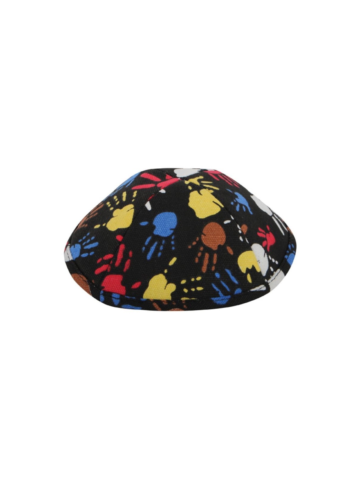 Kippa en tissu coloré avec peinture au doigt | Kippa en tissu