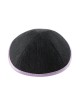 Kippa en denim foncé avec bordure violette | Kippa en tissu
