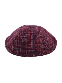 Kippa en tissu à carreaux marron | Kippa en tissu