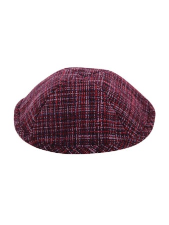 Kippa en tissu à carreaux marron | Kippa en tissu