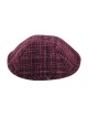 Kippa en tissu à carreaux marron | Kippa en tissu