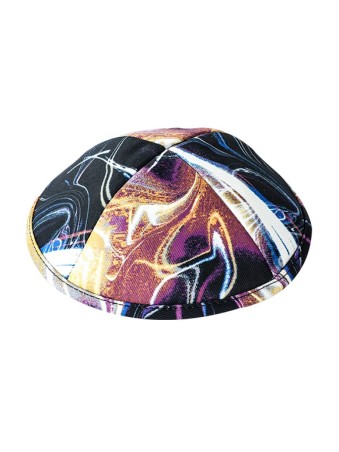 Kippa en tissu plat au design animé pour enfants | Kippa en tissu