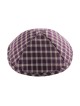 Kippa en tissu marron à carreaux | Kippa en tissu