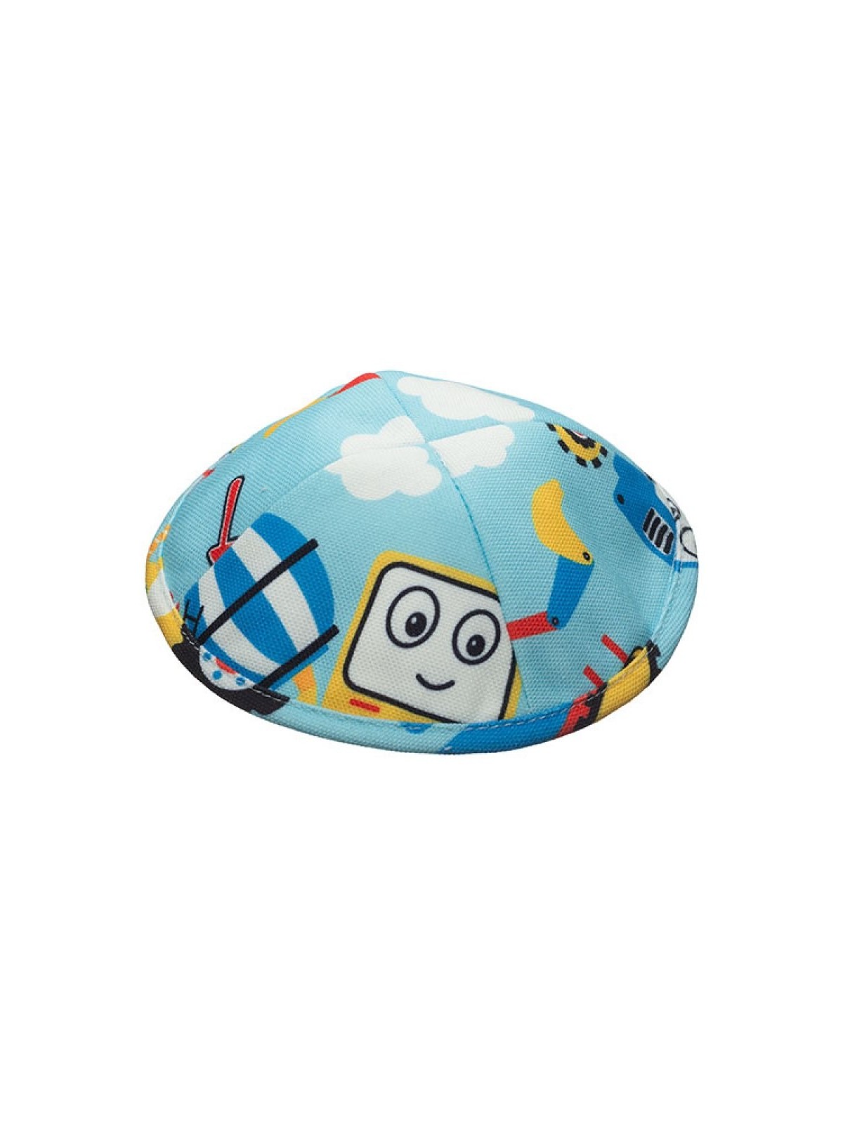 Kippa en tissu design plat pour enfants | Kippa en tissu