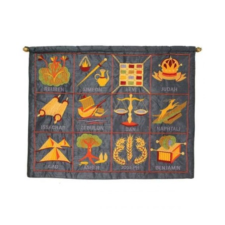 Yair Emanuel Embroidered Wall Hanging of... | Wall Hangings by Emanuel