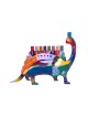 Yair Emanuel Fun Chanukah Menorah Dinosaure 2 Côtés... | Hanoukka Menorah
