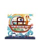 Yair Emanuel Hand Painted Chanukah Menorah Noahs... | Hanukkah Menorah