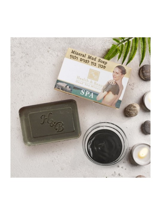 Savon à la boue de la Mer Morte HB pour le visage et le corps | Savon