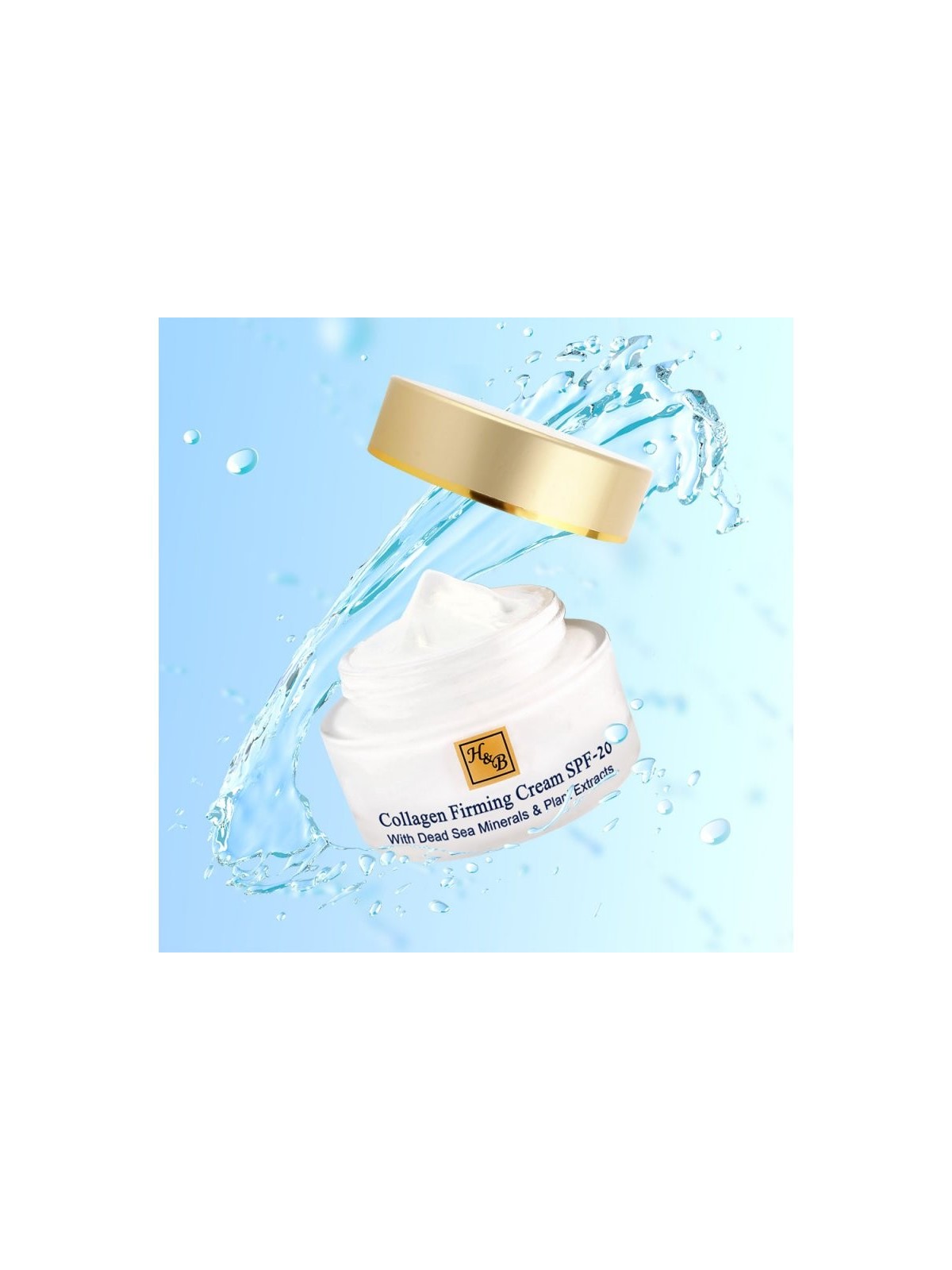 Crème visage raffermissante au collagène HB avec minéraux de la mer Morte | Soins du visage