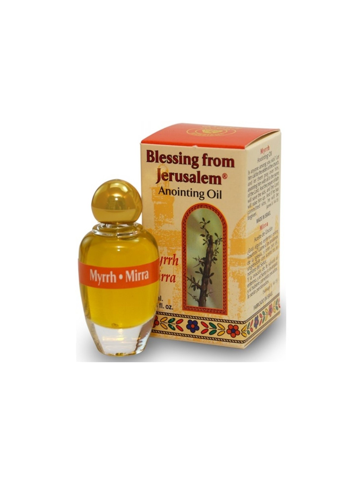 ברכה מירושלים שמן משחת מור 12 מ"ל 04... | שמן משחה