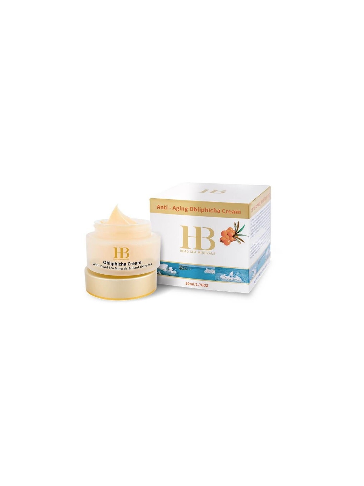 Crème visage anti-âge HB à l'argousier Obliphicha... | Soins du visage