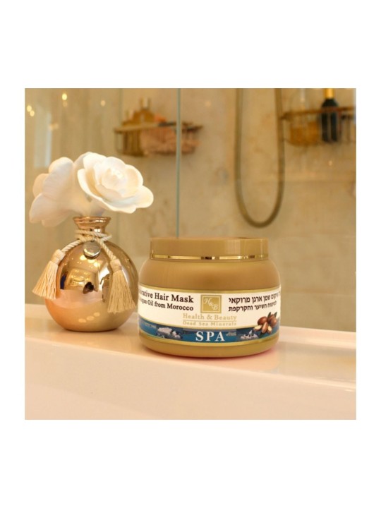 Masque capillaire HB à l'huile d'argan et aux minéraux de la mer Morte | Soins capillaires