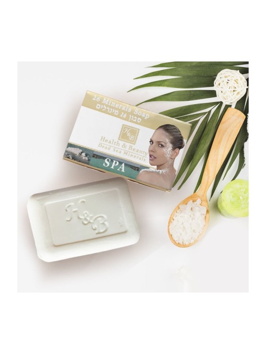 Barre de savon HB enrichie de 26 minéraux de la mer Morte | Savon