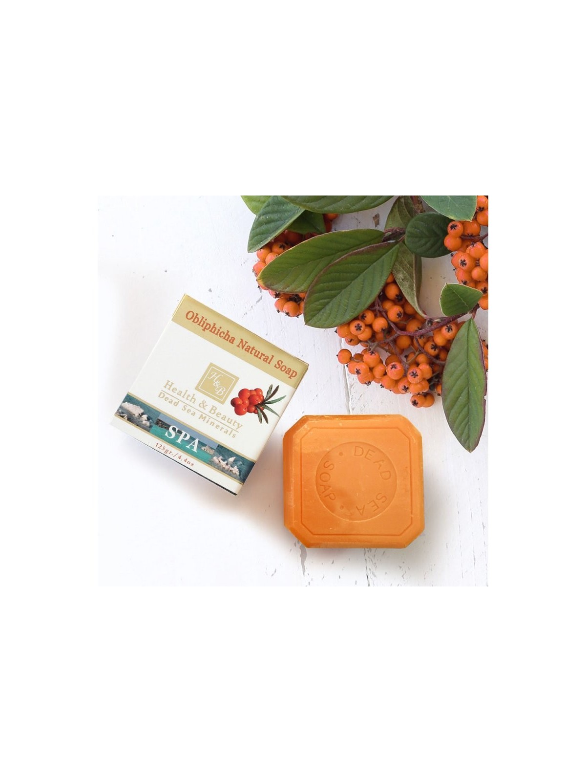 Pain de savon naturel HB à l'argousier et aux minéraux de la mer Morte | Savon