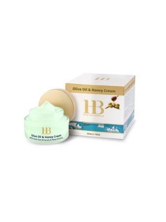 Crème hydratante riche HB à l'huile d'olive, au miel et au sébum mort... | Soins du visage