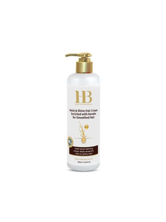 Crème capillaire en silicone HB Moist Shine avec kératine et... | Soins capillaires