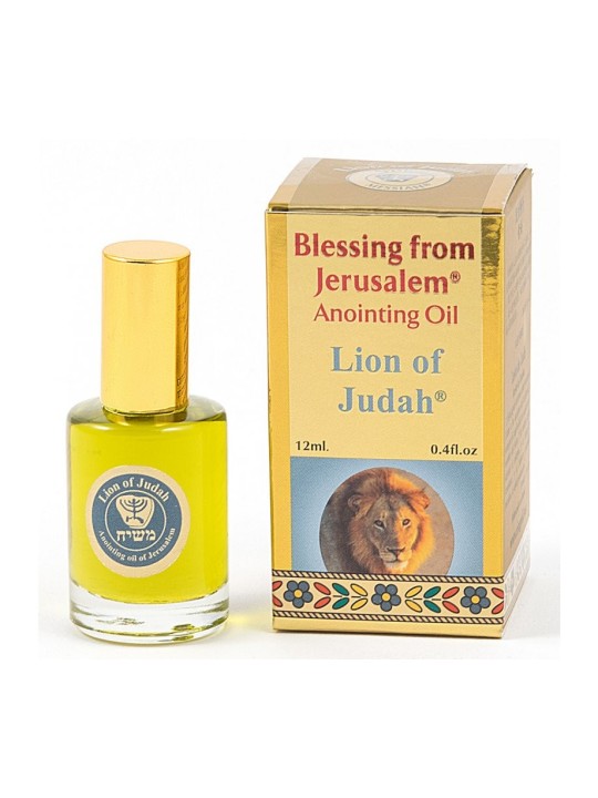 Bénédiction de la série Or du Lion de Juda de Jérusalem A... | Huile d'onction
