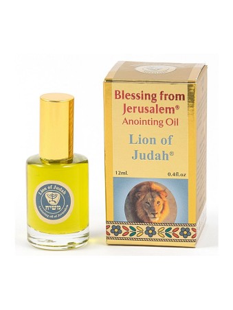 Bénédiction de la série Or du Lion de Juda de Jérusalem A... | Huile d'onction