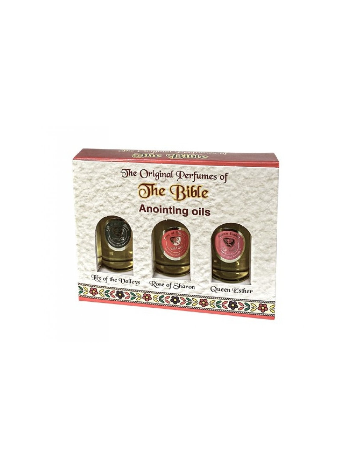 Ein Gedi Set of 3 Bottles of Anointing Oil Lily of ... | Anointing Oil
