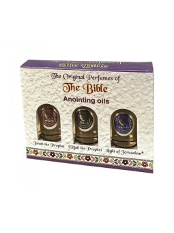 Ein Gedi Ensemble de 3 bouteilles d’huile d’onction Jonah El... | Huile d'onction