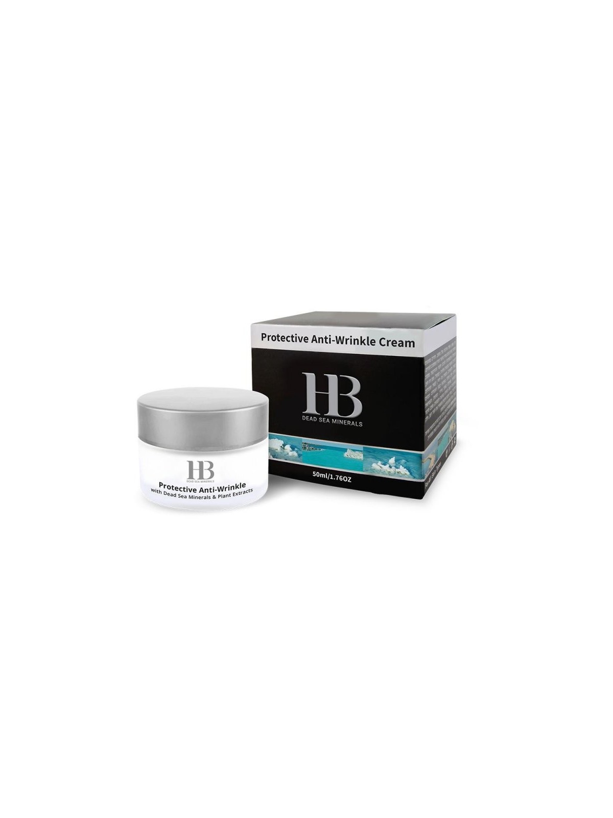 Crème faciale protectrice anti-rides HB pour hommes avec SP... | Soins du visage