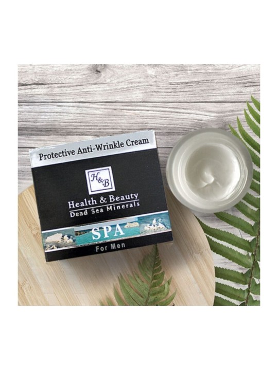 Crème faciale protectrice anti-rides HB pour hommes avec SP... | Soins du visage