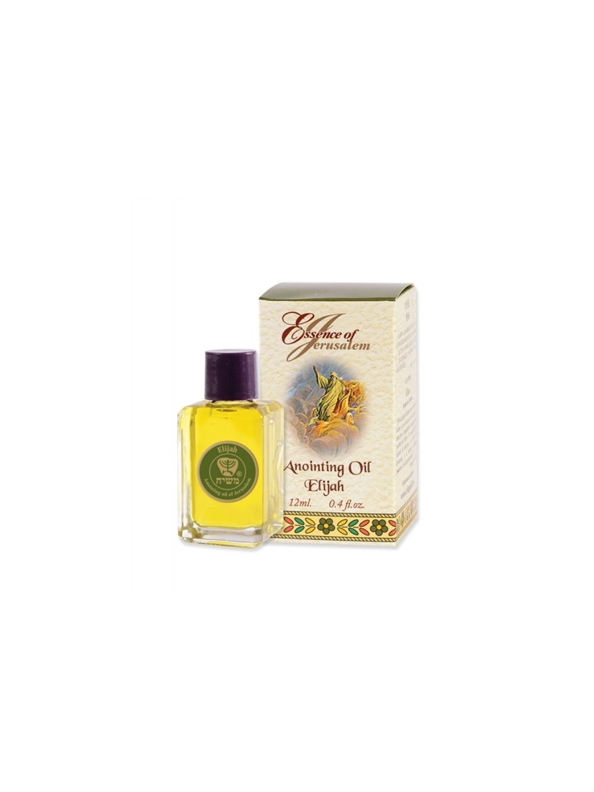 Essence d'huile d'onction d'Élie de Jérusalem 12 ml | Huile d'onction