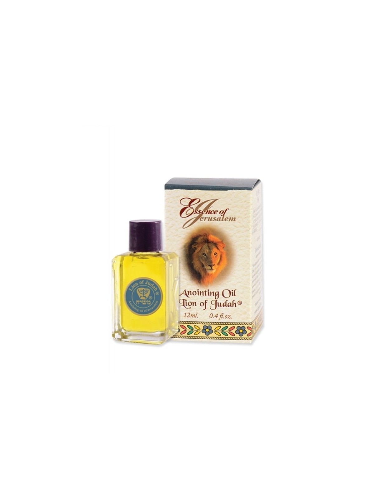 Essence de Jérusalem Huile d'onction Lion de Juda 12 ml | Huile d'onction