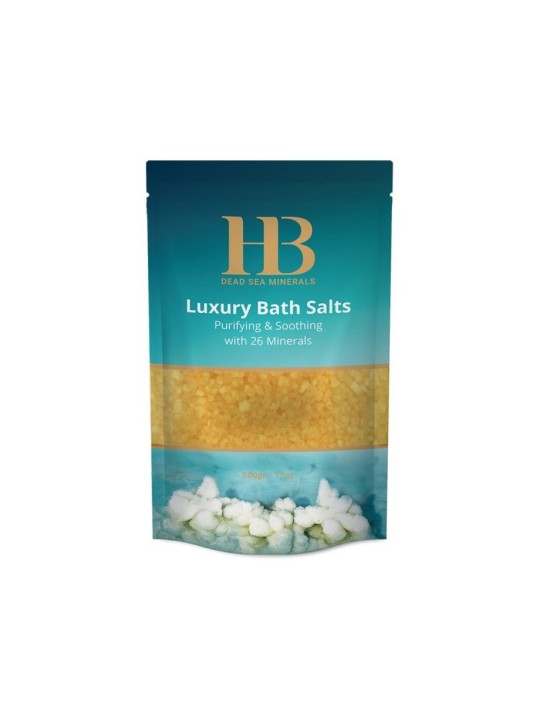 Sels de bain au citron de luxe HB avec 26 minéraux de la mer Morte vanille... | Spa