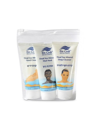 עין גדי שלוש בערכה אחת קרם רגליים וידיים ובוץ מ... | טיפול פנים