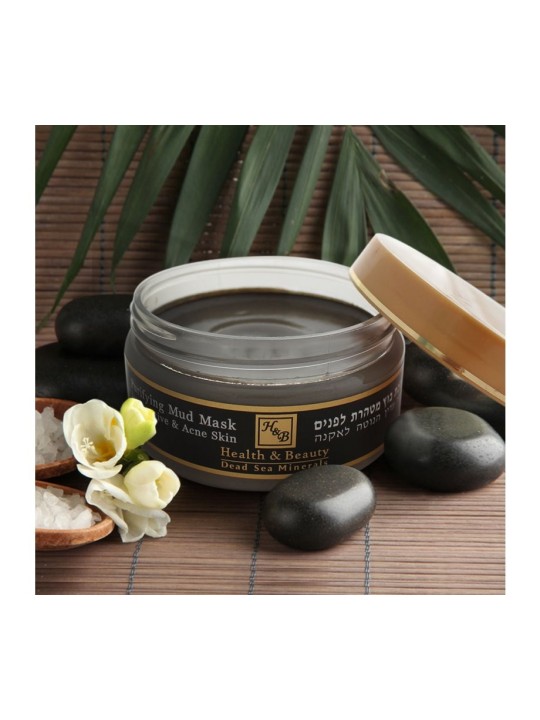 Masque de boue purifiant HB de la Mer Morte pour peaux sensibles et acnéiques | Soins du visage