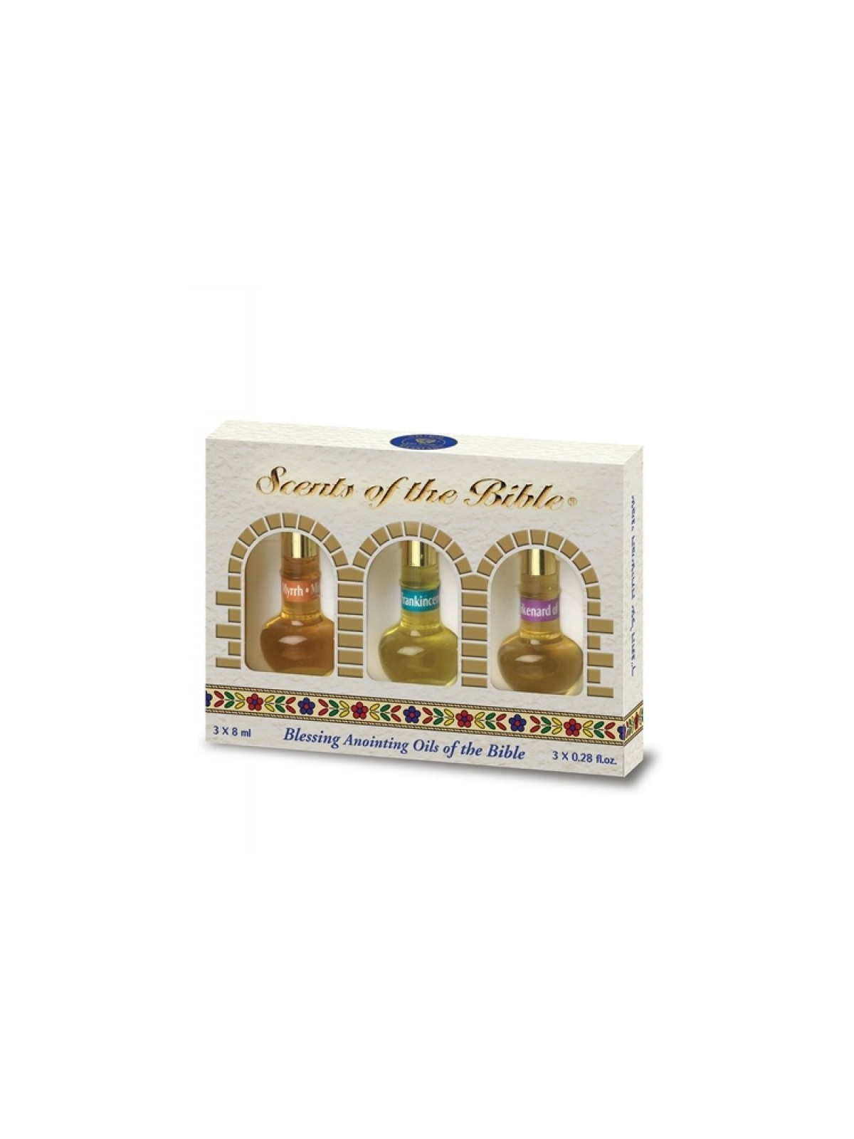 Ein Gedi Ensemble de 3 bouteilles d'huile d'onction Myrrhe Sp... | Huile d'onction