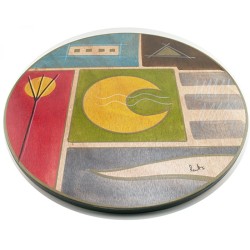 Lazy Susan Yellow Moon by Kakadu Art | Table Decorations