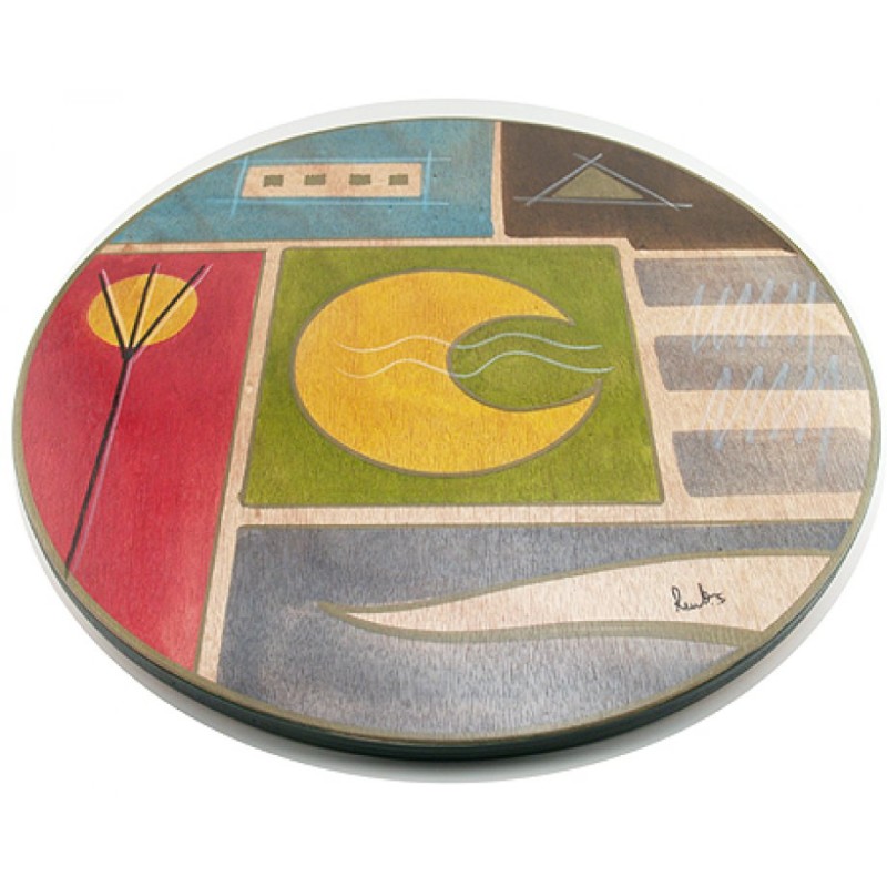 Lazy Susan Yellow Moon by Kakadu Art | Table Decorations