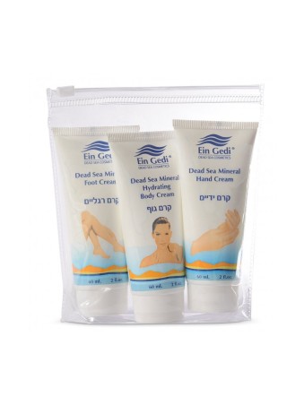 Kit Ein Gedi 3 produits de la Mer Morte dans une crème pour les mains Ziploc F... | Soins du visage