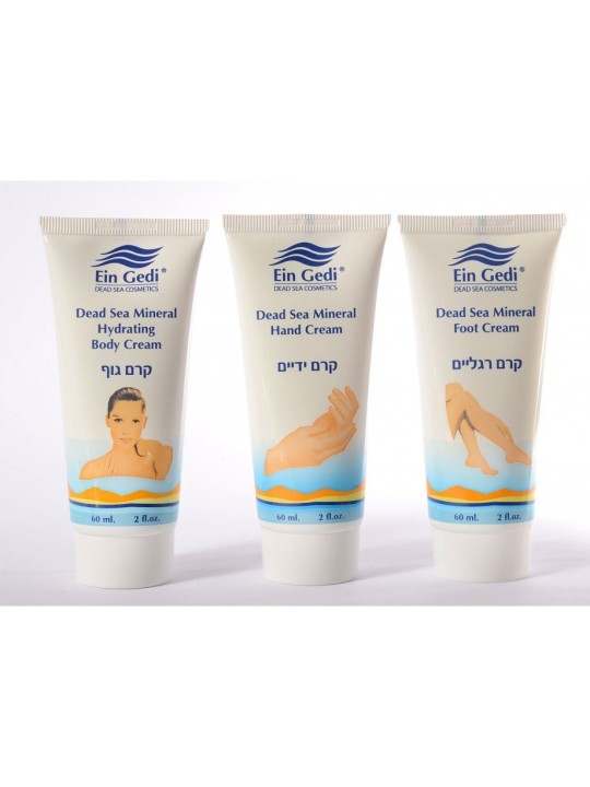 Kit Ein Gedi 3 produits de la Mer Morte dans une crème pour les mains Ziploc F... | Soins du visage