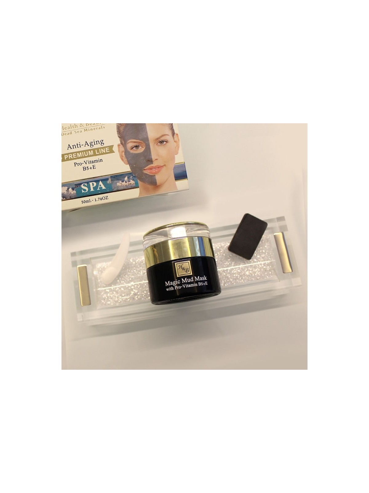Masque facial anti-âge HB à la boue de la mer Morte %96... | Soins du visage