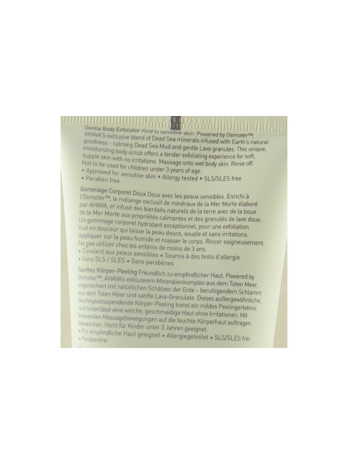 AHAVA Exfoliant exfoliant à la boue de la Mer Morte | Soins du corps Ahava