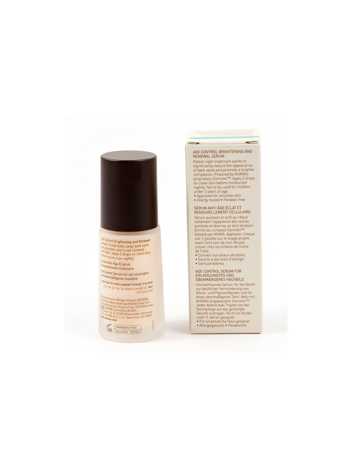 AHAVA Age Control Sérum éclaircissant et régénérateur | Soins du visage