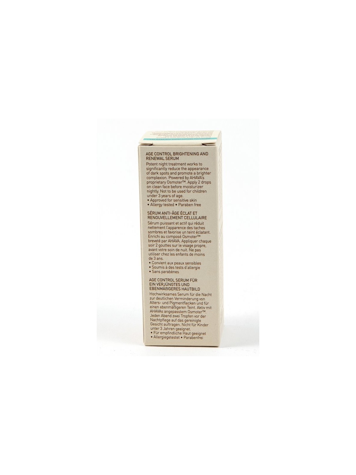 AHAVA Age Control Sérum éclaircissant et régénérateur | Soins du visage