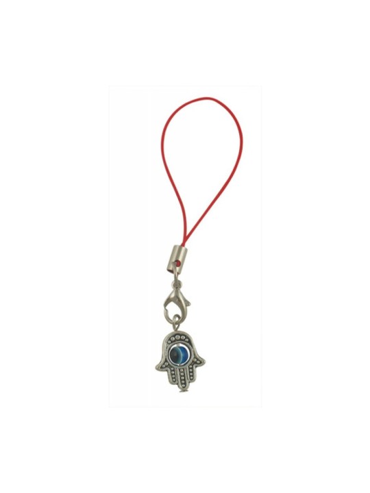 Charme de téléphone portable Hamsa avec œil mobile | Charmes de téléphone portable