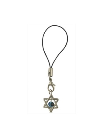 Star of David Cellphone Charm with Moveable Eye | Cell Phone Charms